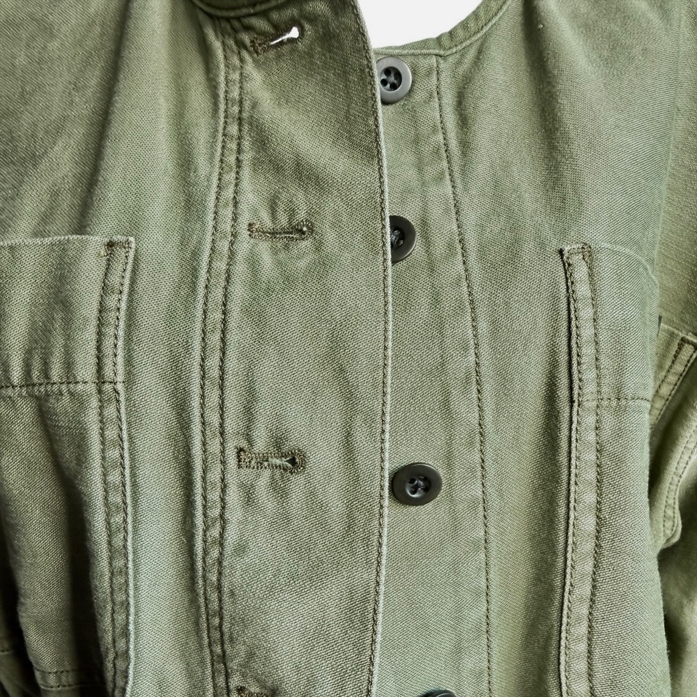 Madewell Green Claremont Drawstring Utility Jacket Size S - Picture 6 of 8